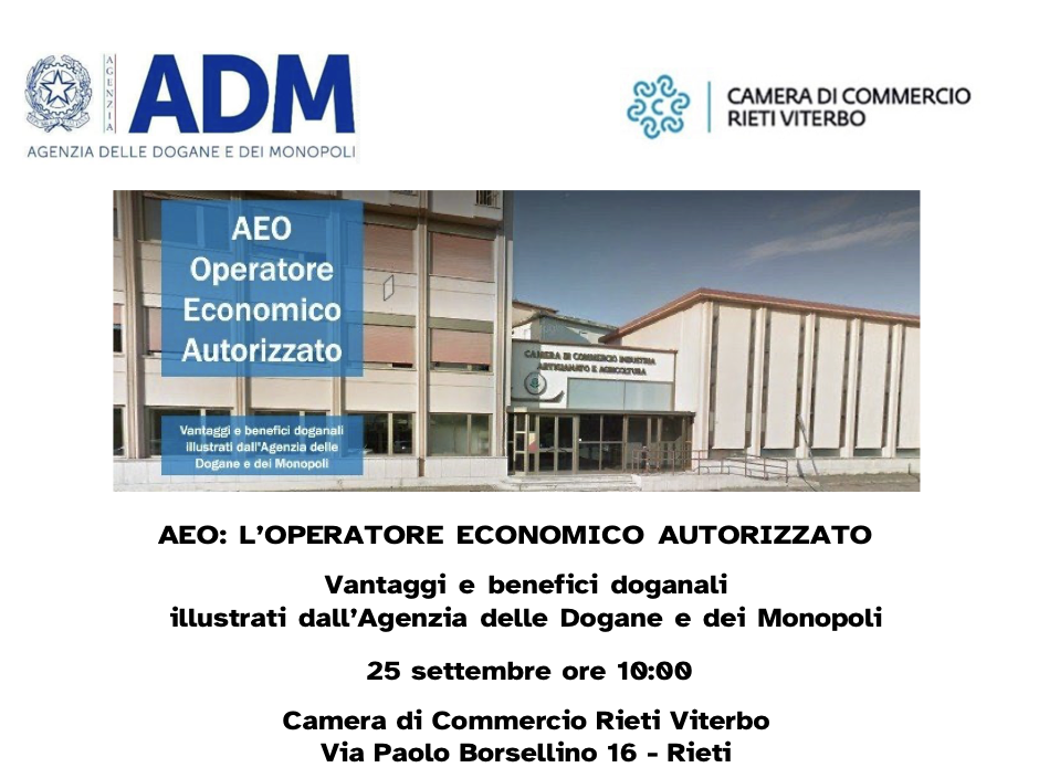 AEO: Vantaggi e benefici doganali illustrati dall’Agenzia delle Dogane e dei Monopoli